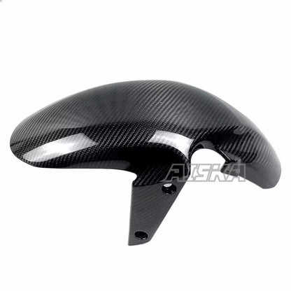 AISKA Motorcycle 3K Dry Carbon Fiber Front Fender Mud Guard Hugger for Honda CB650F CBR650F 2014 2015 2016 2017 2018