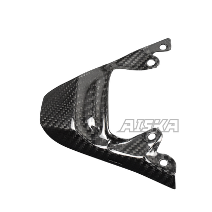 AISKA 3K Dry Carbon Fiber Motorcycle Rear Seat Tail Light Cover Fairing Cowl for Kawasaki ZX-6R 2019-2024 Model Years