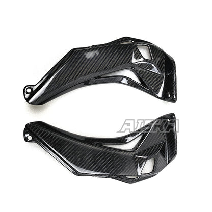 AISKA 3K Dry Carbon Fiber Motorcycle Accessories Front Fairing Inner Dash Panel Side Covers for Kawasaki ZX10R ZX-10R 2016-2020