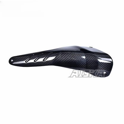 AISKA 100% 3K Pure All Dry Carbon Fiber Motorcycle Body Exhaust Pipe Cover Insulation Muffler for Aprilia RSV4 TUONO V4 2021+