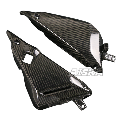 AISKA 3K Dry Carbon Fiber Motorcycle Accessories Frame Shell Side Cover Fairing Trim Cowl Panel for Kawasaki Ninja 650 2014-2024