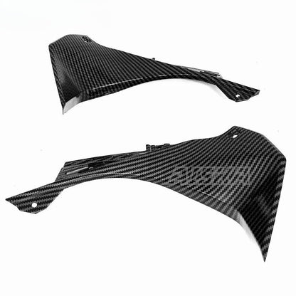 AISKA 3K Dry Carbon Fiber Motorcycle Upper Front Dash Air Cover Fairing for Kawasaki Ninja ZX-6R 2019-2024