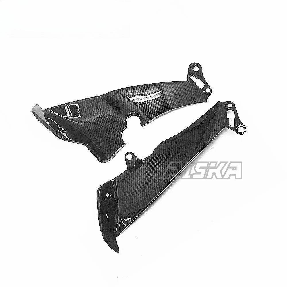 AISKA 3K Dry Carbon Fiber Motorcycle Front Mid Upper Vertical Side Panel Fairings for Yamaha YZF-R1 2009-2014