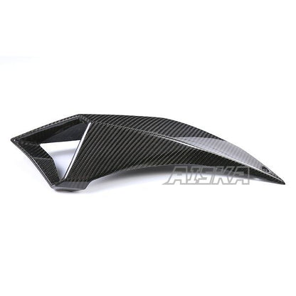 AISKA Full 3K Dry Carbon Fiber Motorcycle Air Intake Pipe Cover Guard Fairing for Kawasaki Z H2 2021 2022 2023 2024