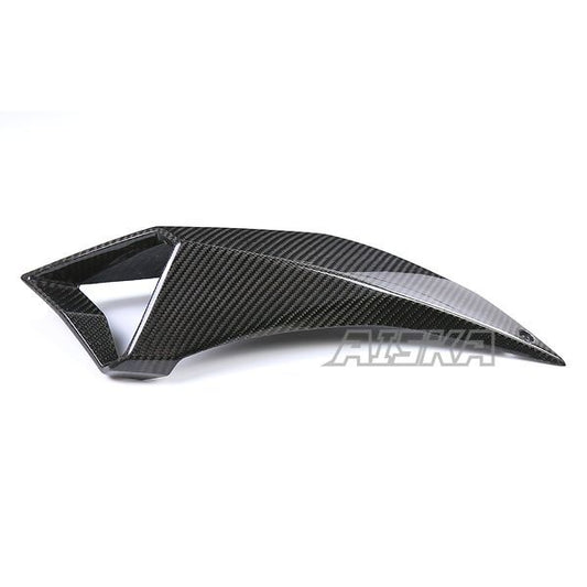 AISKA Full 3K Dry Carbon Fiber Motorcycle Air Intake Pipe Cover Guard Fairing for Kawasaki Z H2 2021 2022 2023 2024