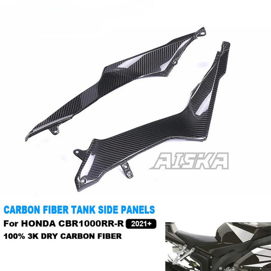 AISKA CBR1000RR-R Carbon Fiber Tank Side Panels Motorcycle Surframe Cover Fairing Kits for Honda CBR1000RR-R 2021 2022 2023 2024