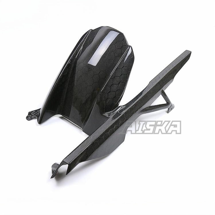 AISKA 3K Pure Carbon Fiber Motorcycle Rear Fender Splash Chain MudGuard Rear Hugger for BMW S1000RR M1000RR S1000R 2019-2025