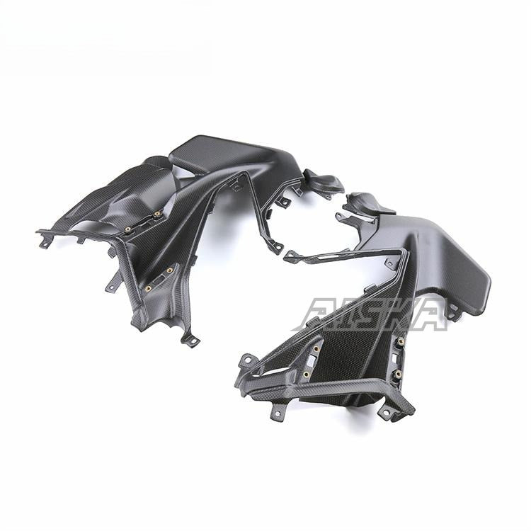 AISKA Plain Weave Matte 100% 3K Full Carbon Fiber Motorcycle Side Panel for Ducati Streetfighter V2  2021-2024