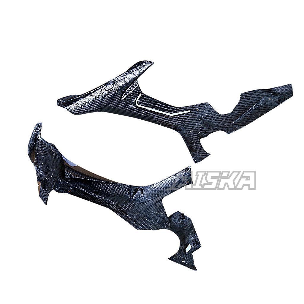 Dry Carbon Fiber Motorcycle Frame Covers Protectors  Side Panels Covers Side Fairings for Yamaha R1 R1M 2015-2019