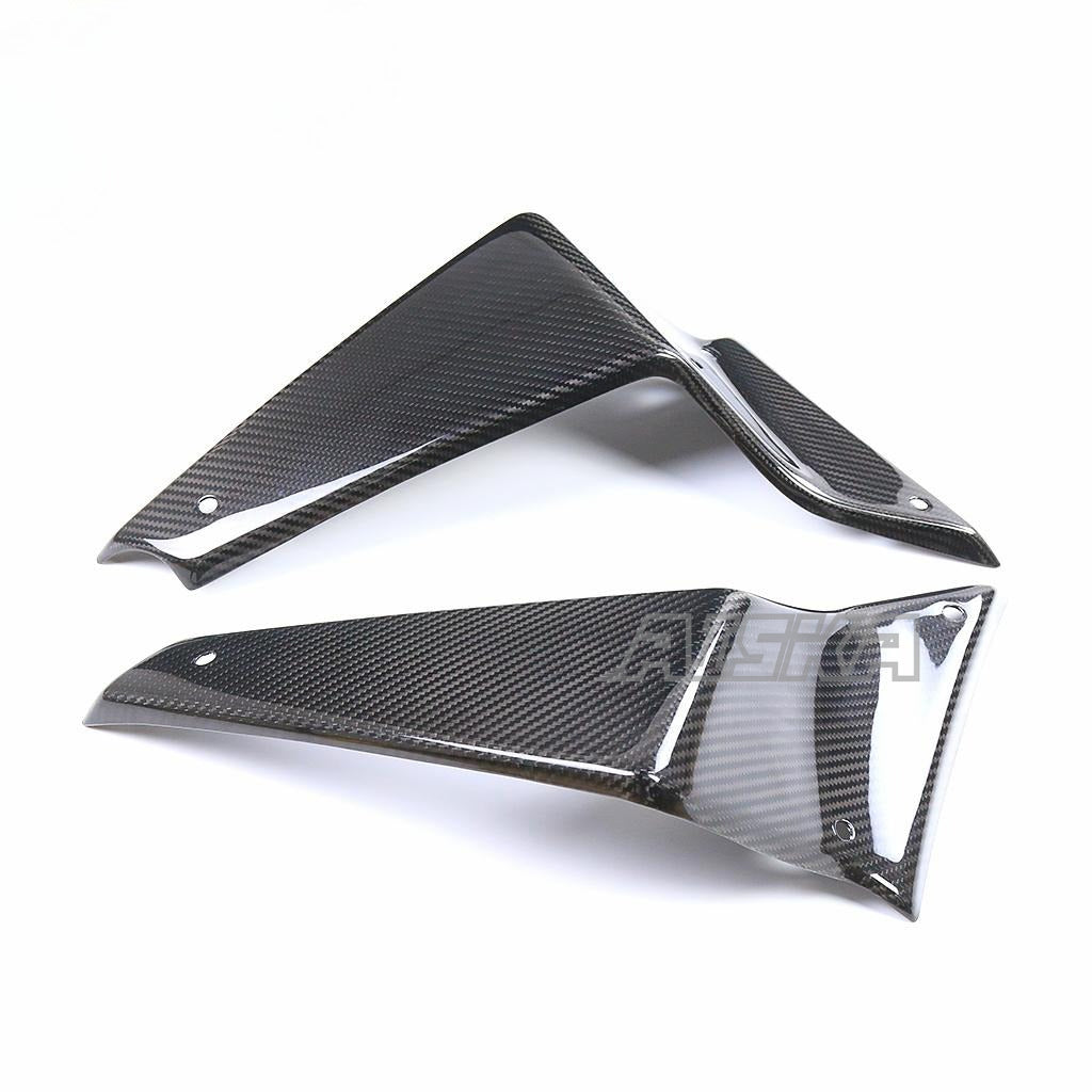 AISKA 100% Full Carbon Fiber Winglets Motorcycle Side Spoilers Fixed Winglet Fairing for Yamaha MT09 FZ09 2021-2023