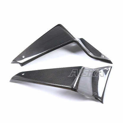 AISKA 100% Full Carbon Fiber Winglets Motorcycle Side Spoilers Fixed Winglet Fairing for Yamaha MT09 FZ09 2021-2023