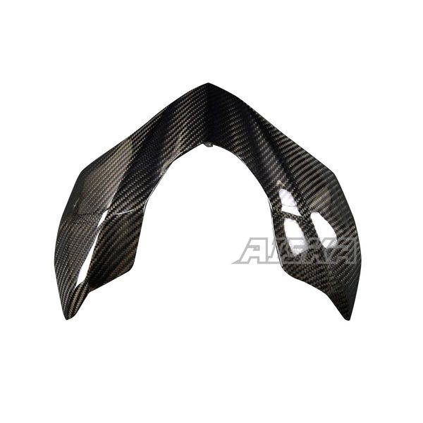 AISKA 3K Dry Carbon Fiber Motorcycle Fairing Front Headlight Beak Nose Extension Cover for Kawasaki Z900 2017 2018 2019