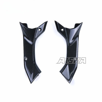 AISKA R6 Carbon Fiber Dash Panel Side Covers Motorcycle Carbon Fiber Dash Panel Side Covers for Yamaha R6 2017-2024 2022 2023