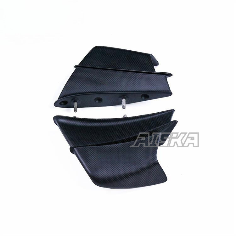 AISKA 100% Dry Carbon Fiber Motorcycle Accessories Fixed Wind Wing Fairing for  Ducati Panigale Streetfight V4 V4S V4R 2018-2024