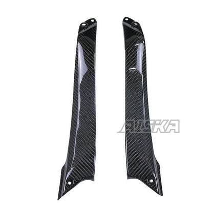 AISKA Full 3K Dry Carbon Fiber Motorcycle Front Fuel Tank Side Plate Panel Fairing Kits for Kawasaki Ninja H2 H2R 2015-2024