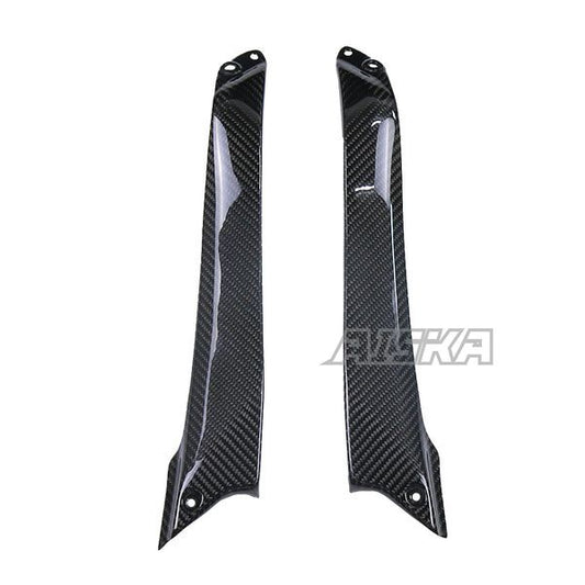 AISKA Full 3K Dry Carbon Fiber Motorcycle Front Fuel Tank Side Plate Panel Fairing Kits for Kawasaki Ninja H2 H2R 2015-2024
