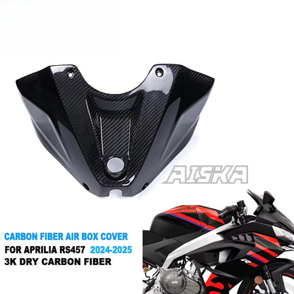 AISKA 100% 3K Twill Glossy Dry Carbon Fiber Front Tank Airbox Cover for Aprilia RS457 2023 2024 2025