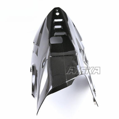 AISKA 3K 3*3 Carbon Fiber Motorcycle Accessories Spare Parts Lower Shroud Belly Pot for Ducati Panigale V4 V4S V4R 2018-2024