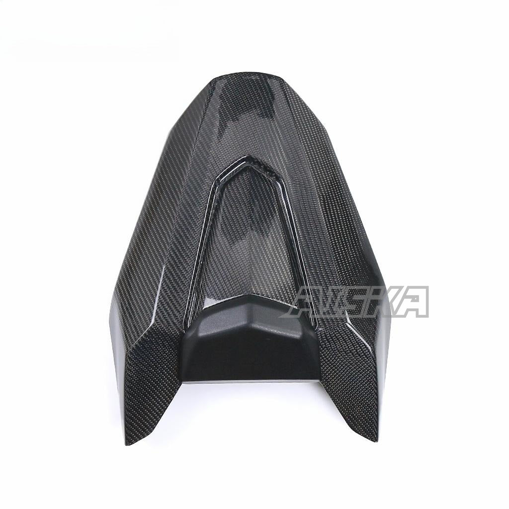 AISKA Dry Carbon Fiber Motorcycle Rear Tail Pillion Seat Cover Cowl Seat for Honda CB650F CBR650F 2014-2018 CB650R CBR650R 2019+