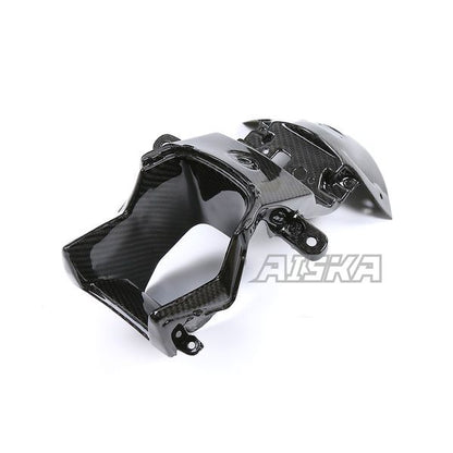 AISKA 3K Dry Carbon Fiber Motorcycle Front Headlight Air Intake Duct Cover for Kawasaki Ninja ZX10R ZX-10R 2021 2022 2023 2024