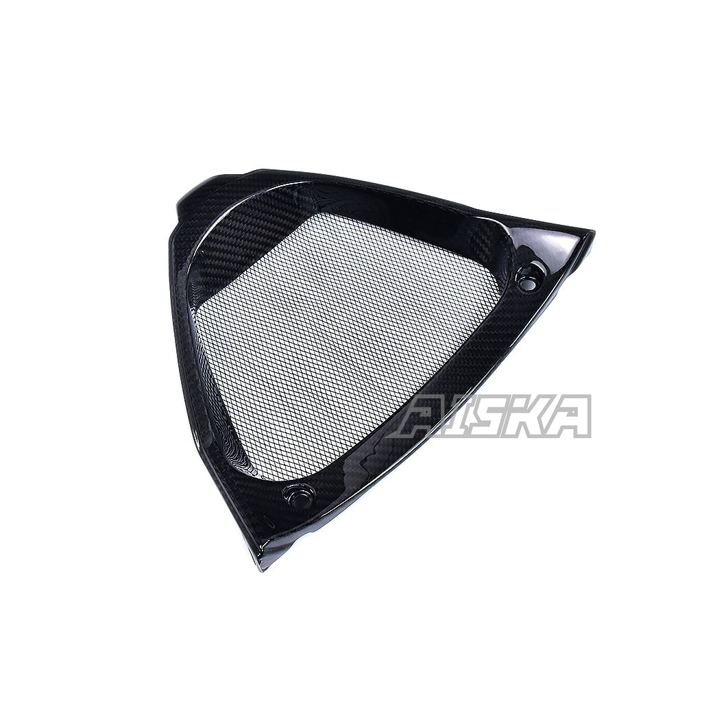 AISKA 3K 3*3 Carbon Fiber Motorcycle Accessories V-shaped Panel Radiator Cover for Aprilia RSV4  Tuono V4 2021+