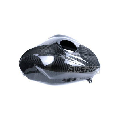 AISKA 3K Dry Carbon Fiber Motorcycle Accessories Full Fuel Tank Protection Cover for Kawasaki Ninja ZX-25R 2020-2024