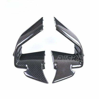 AISKA 100% 3K Carbon Fiber Side Panels Fixed Wings Fairing Motorcycle Winglets for BMW S1000RR 2023 2024