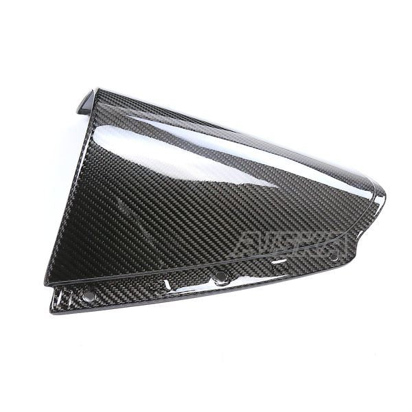 AISKA 3K Dry Carbon Fiber Motorcycle Front Wind Deflectors Windshield WindScreen for Kawasaki ZX10R ZX-10R 2021 2022 2023 2024
