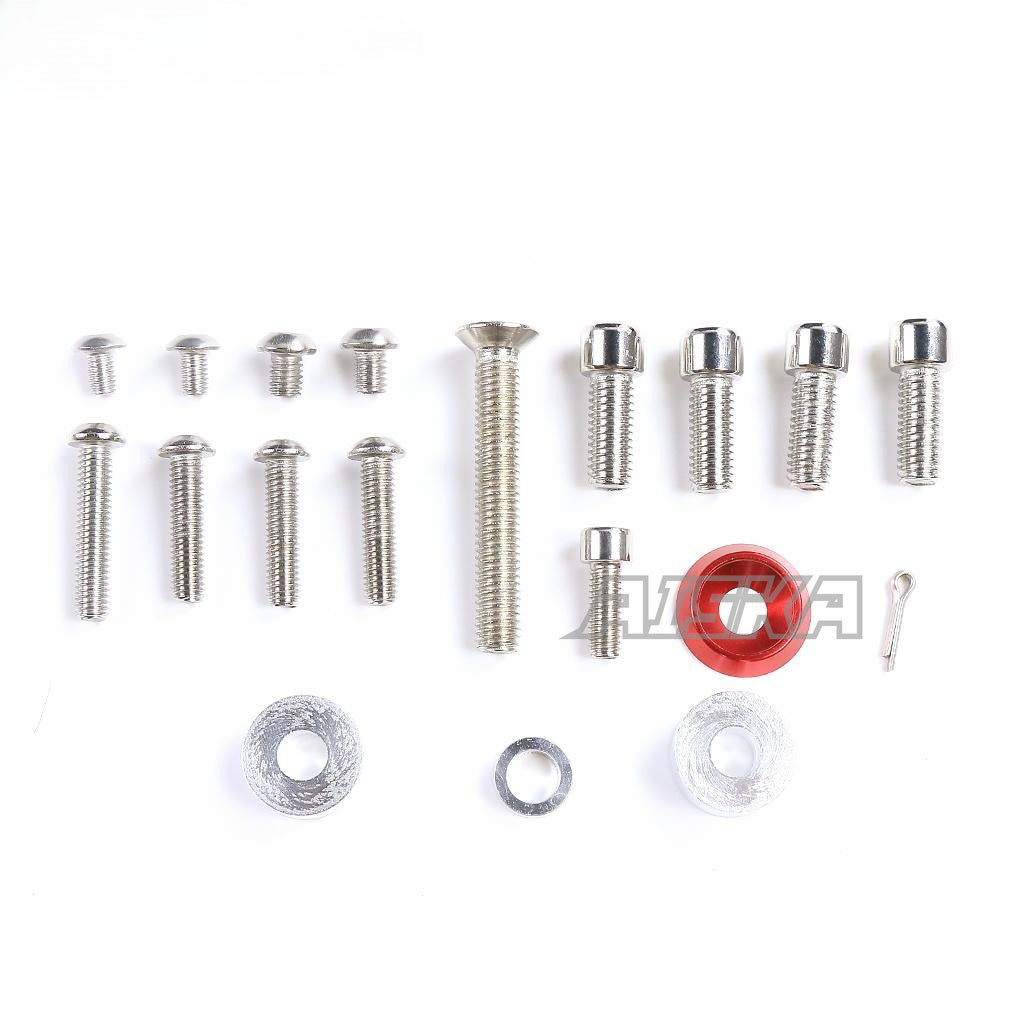 AISKA Dry Carbon Fiber Motorcycle Adjustable Sport Racing Rearset Footpeg Footrest Rear Set for Yamaha YZF R1 R1M 2015-2024