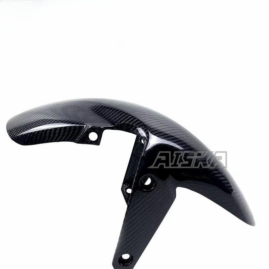 AISKA Motorcycle 3K Dry Carbon Fiber Front Fender Mud Guard Hugger for Honda CB650F CBR650F 2014 2015 2016 2017 2018