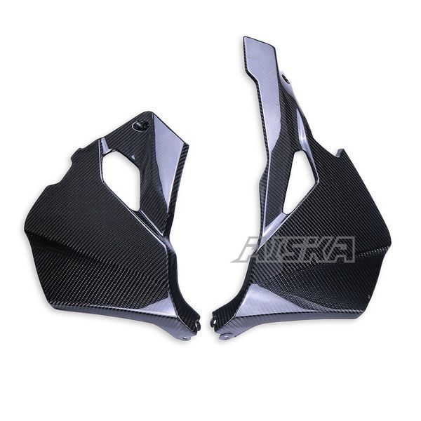 AISKA 3K Dry Carbon Fiber Motorcycle Accessories Lower Belly Pan Fairing Cowl for Kawasaki Ninja ZX-25R 2020-2024