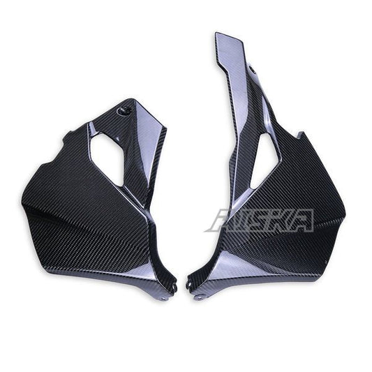 AISKA 3K Dry Carbon Fiber Motorcycle Accessories Lower Belly Pan Fairing Cowl for Kawasaki Ninja ZX-25R 2020-2024