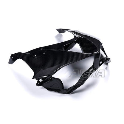 AISKA New Products Motorcycle Full Dry Carbon Fiber Front Headlight Cover Fairing for Kawasaki Ninja ZX-6R 2024