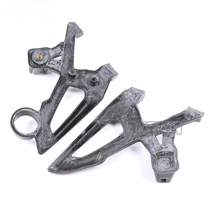 AISKA S1000R Accessories 3K Full Carbon Fiber Motorcycle Rear Rearset Adjustable Foot Pegs Heel Guards for BMW S1000R 2021-2024