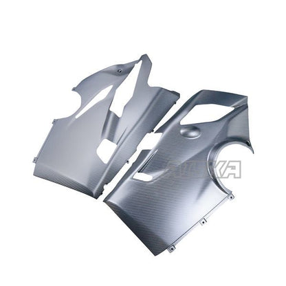 Carbon Fiber Motorcycle Belly Pan Side Panel Fairings Cowl Gloss 100% Twill Weave for Ducati Panigale V4 / V4S /V4R 2018-2021