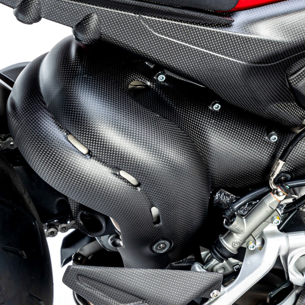 AISKA DUCATI Streetfighter V4 V4S 2020-2022 Carbon Fiber Exhaust Cover