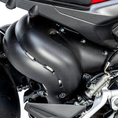 AISKA DUCATI Streetfighter V4 V4S 2020-2022 Carbon Fiber Exhaust Cover