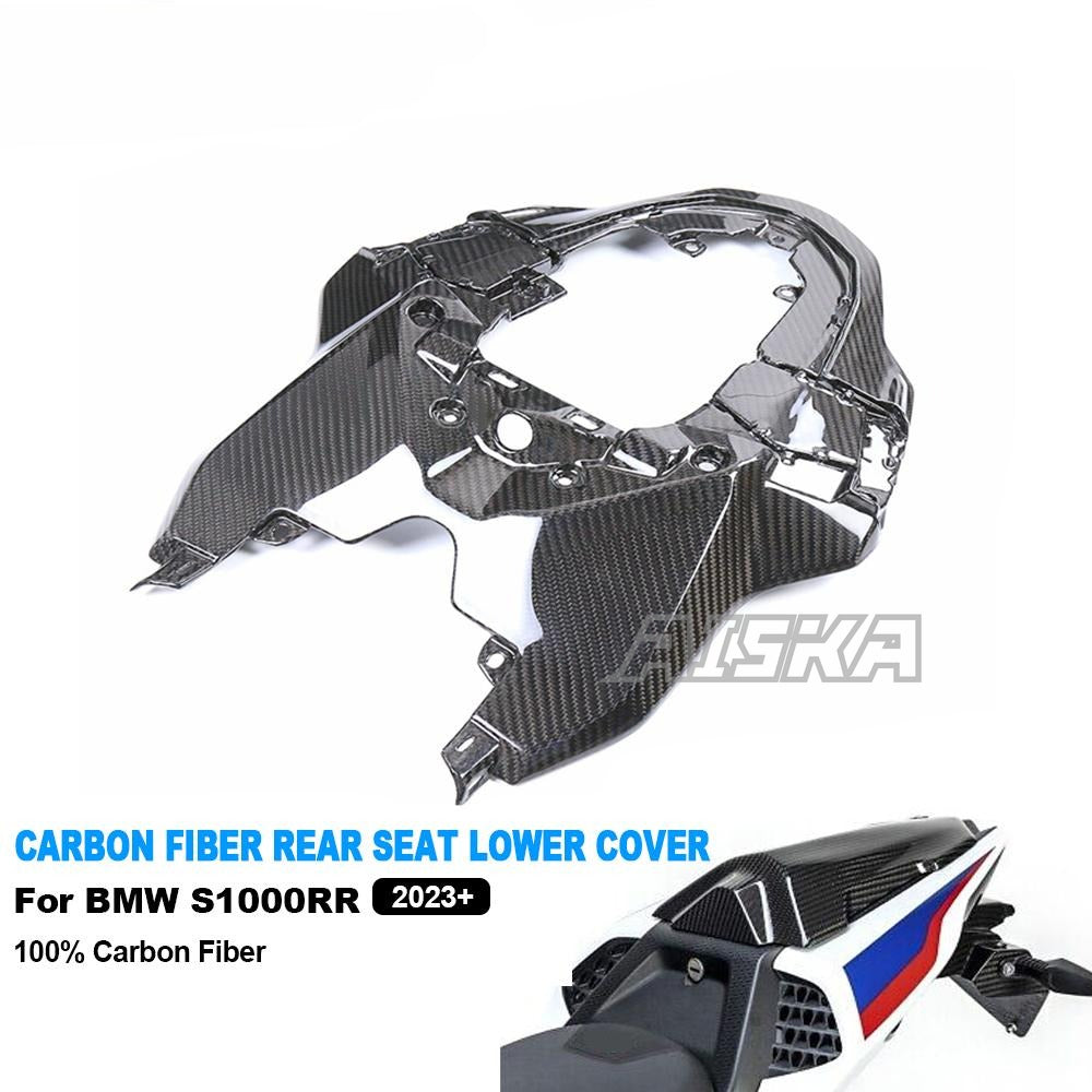 AISKA 100% 3K Carbon Fiber Motorcycle Rear Undertail Seat Cover Cowling Fairing for BMW S1000RR 2023 2024