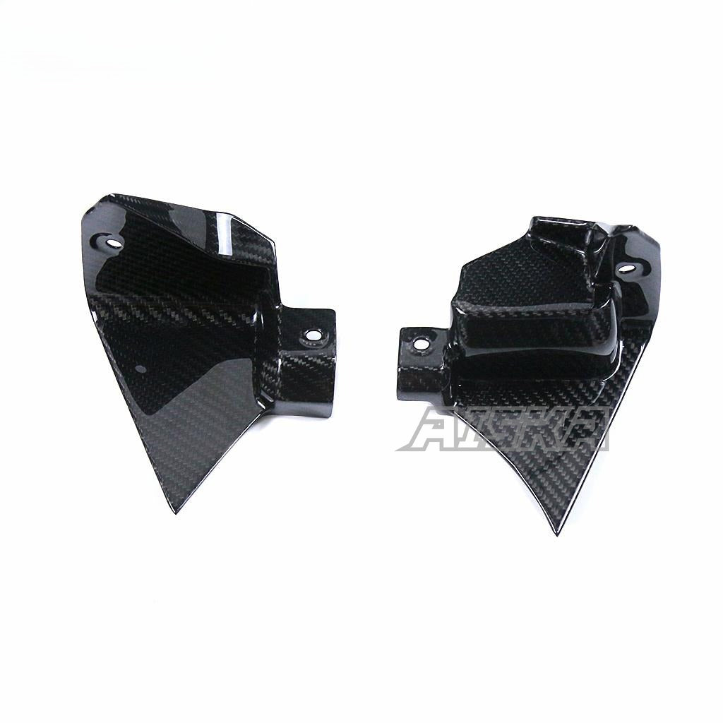 AISKA Carbon Fiber Dashboard Side Fairing Motorcycle Inner Instrument Covers Side Panels for Yamaha R1 2020-2024
