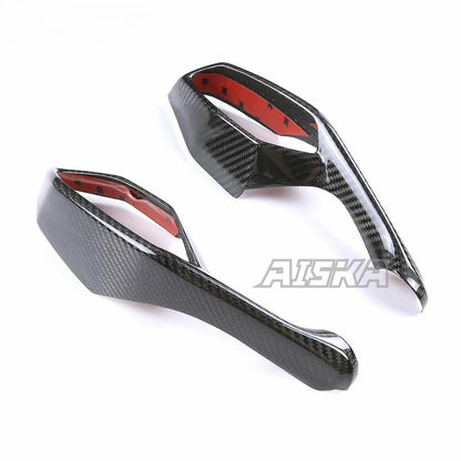 AISKA Mirror Cover Fairing Parts Kits Motorcycle Carbon Fiber Rearview Mirror Covers for Yamaha R1 R1M 2020-2025