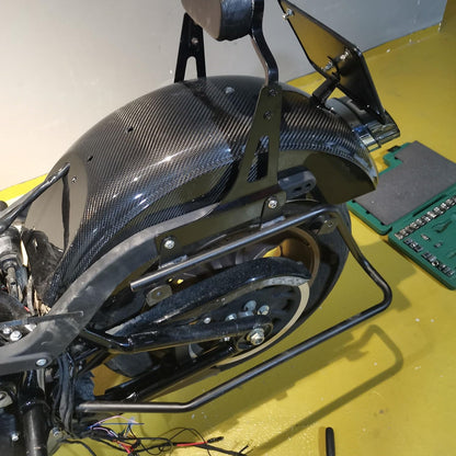 AISKA Twill Weave Glossy 3K Carbon Fiber Motorcycle Rear Fender for Harley Davidson Low Rider S FXLRS Low Rider ST FXLRST FXRST