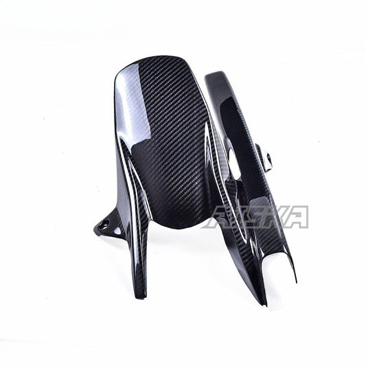 AISKA Motorcycle 3K Dry Carbon Fiber Rear Fender Chain Guard Mudguard Hugger for Honda CB650F CBR650F 14-18 CB650R CBR650R 2019+