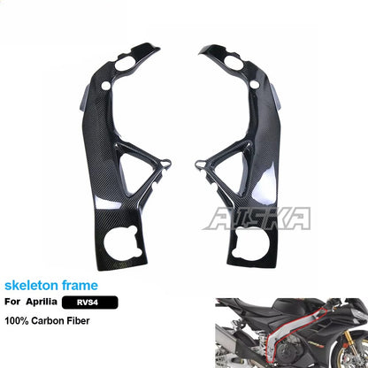AISKA Twill Weave 3K 3*3 Carbon Fiber Motorcycle Accessories Skeleton Frame Protector for Aprilia RSV4  2021+