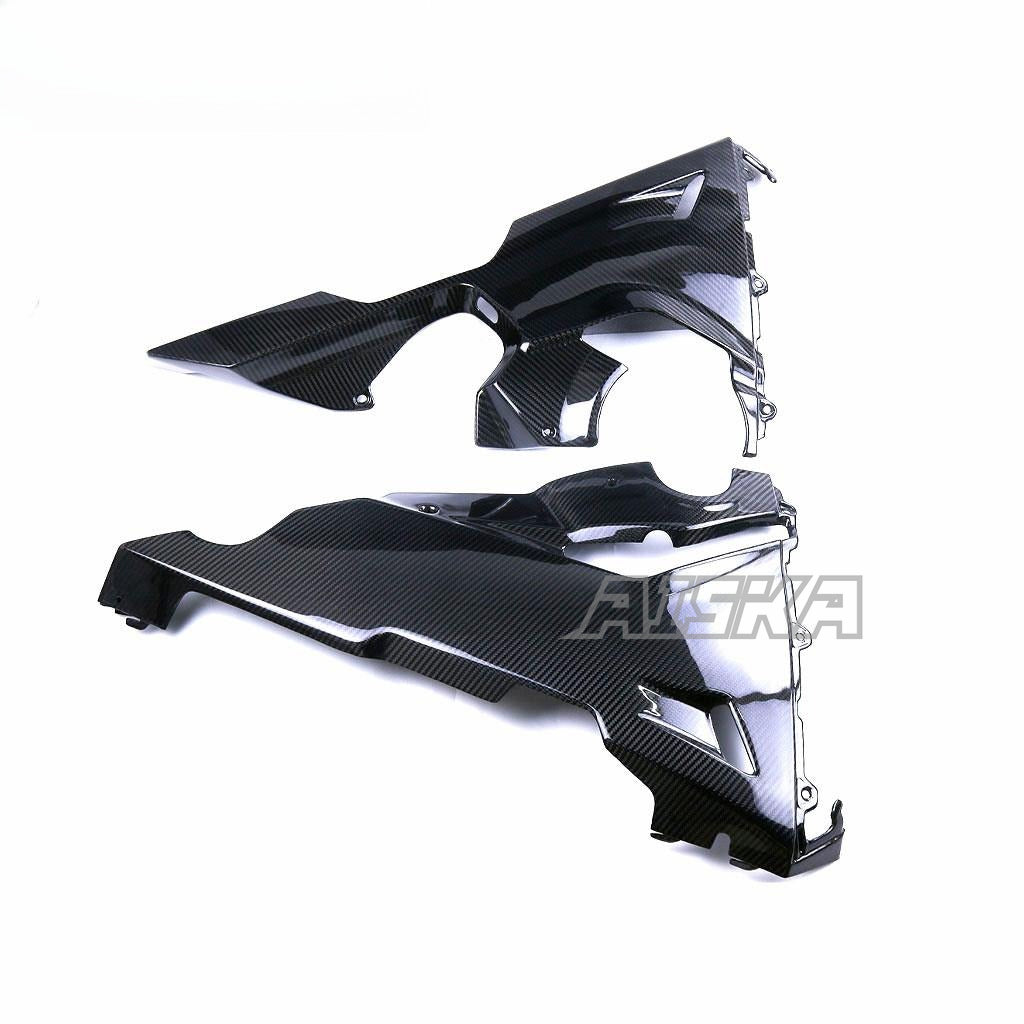 AISKA 3K Full Dry Carbon Fiber Motorcycle Belly Pan Lower Side Fairings for Honda CBR1000RR 2017-2024