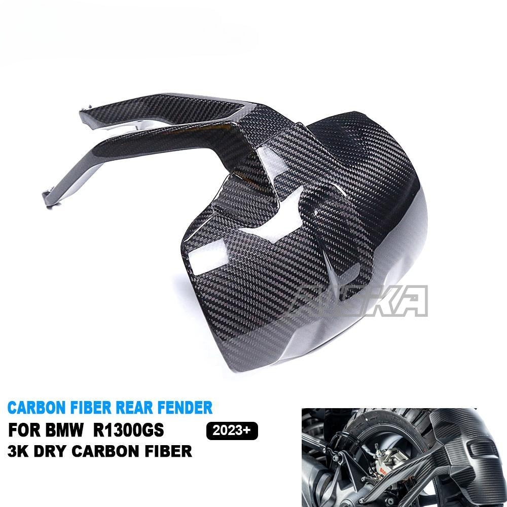 AISKA R1300GS Carbon Parts 100% Full 3K Dry Carbon Fiber Motorcycle Rear Fender Hugger Mudguards for BMW R1300GS 2023 2024