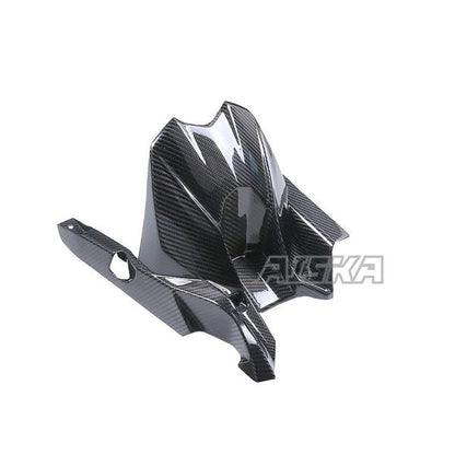 AISKA 100% 3K Dry Carbon Fiber Motorcycle Accessories Rear Fender Hugger Mudguard Fairing for Kawasaki Z800 2013-2016