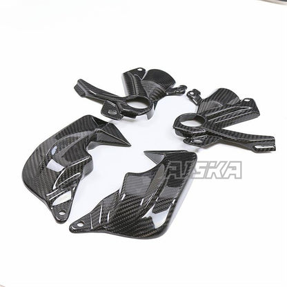 AISKA 100% 3K Dry Carbon Fiber Motorcycle Brake Caliper Cooling Air Ducts Radiator Cooler for BMW S1000RR M1000R HP4 2019-2022