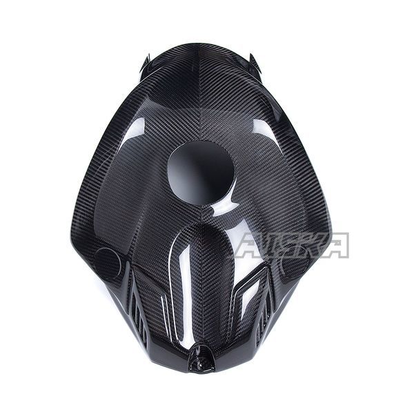 AISKA 3K 100% Real Carbon Fiber Tank Cover Motorcycle Front Full Tank Cover Fiairng for Yamaha R1 R1M 2020 2021 2022 2023 2024