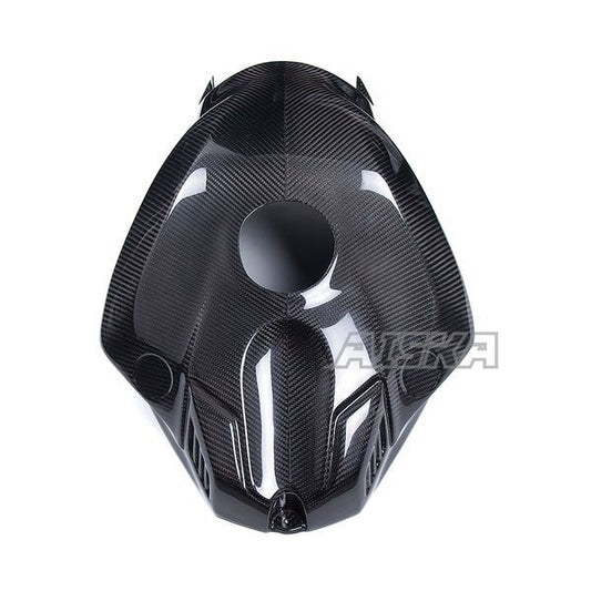 AISKA 3K 100% Real Carbon Fiber Tank Cover Motorcycle Front Full Tank Cover Fiairng for Yamaha R1 R1M 2020 2021 2022 2023 2024