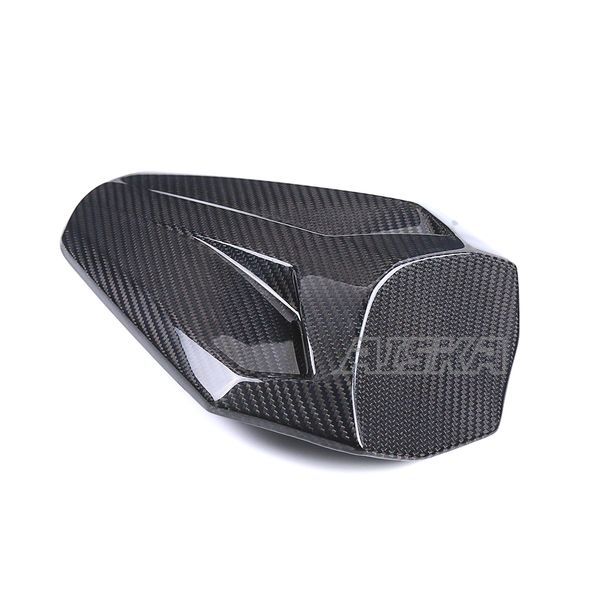 AISKA 3K Dry Carbon Fiber Motorcycle Passenger Rear Tail Seat Cowl Cover Fairing for Kawasaki Ninja ZX-4R ZX-4RR 2020+